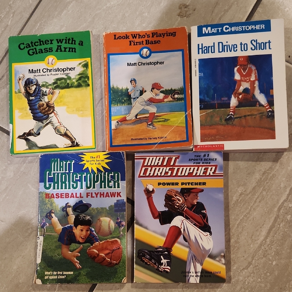 Matthew Christopher Baseball Book Set - Vibrant Covers